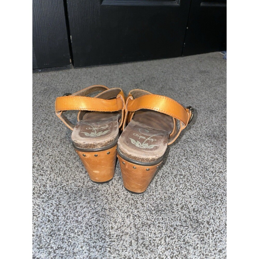 Dansko Frida Wedge Sandals Size 38 (U.S 8) Burnt Orange - Picture 6 of 12